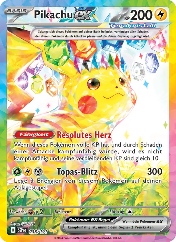 Pikachu-ex (Surging Sparks #238/191)