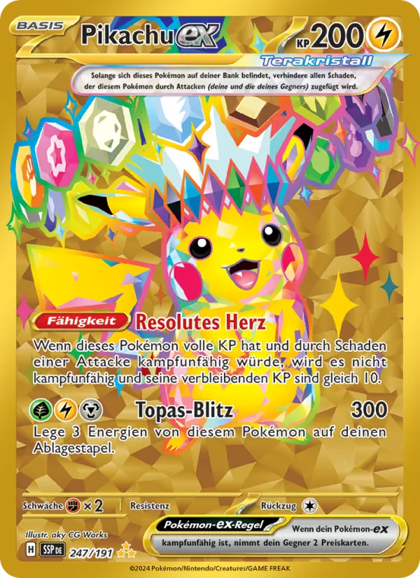Pikachu-ex (Stürmische Funken #247/191)
