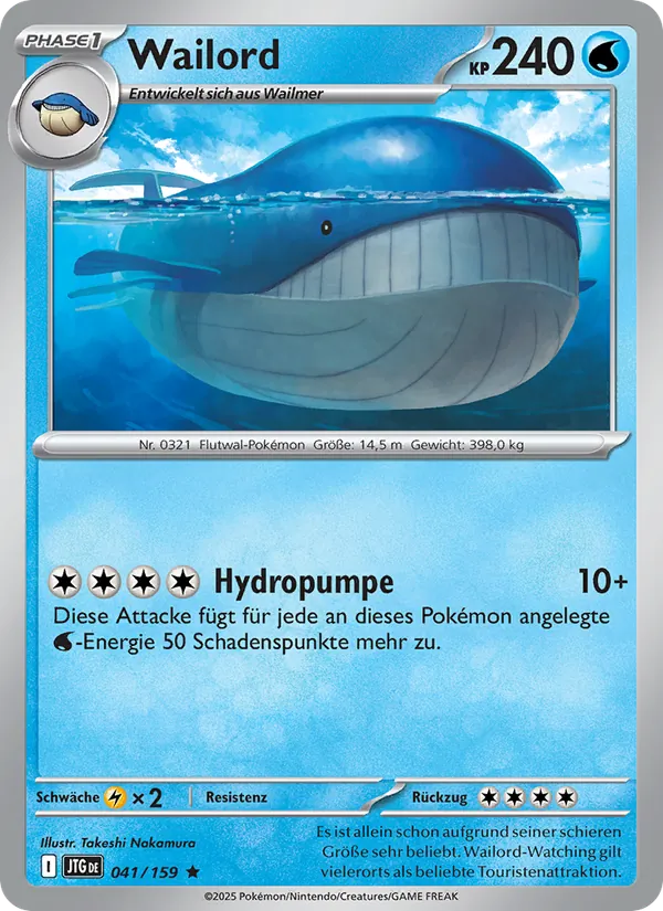 Wailord (Journey Together #041/159)