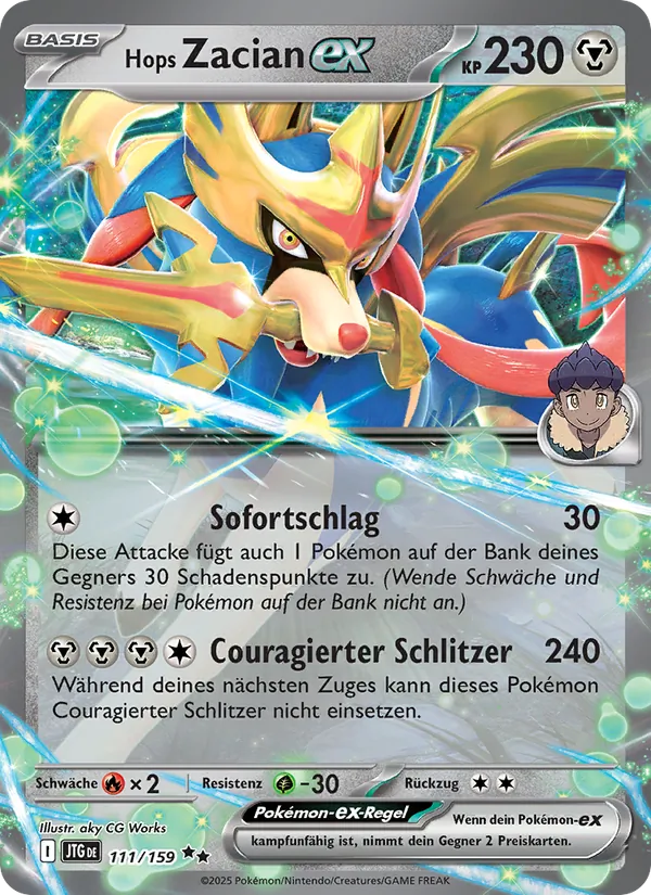 Hops Zacian-ex (Journey Together #111/159)