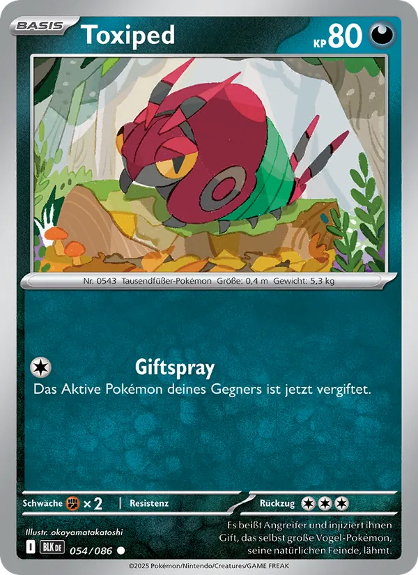 Toxiped (Schwarze Blitze #054/86)