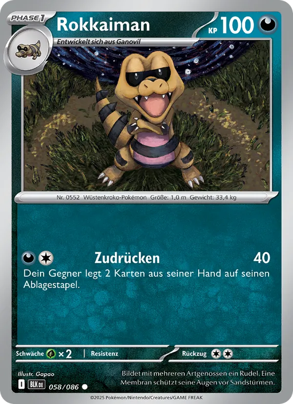 Rokkaiman (Schwarze Blitze #058/86)