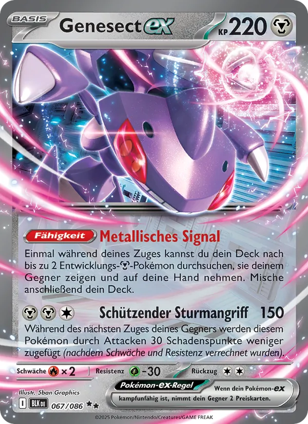 Genesect-ex (Schwarze Blitze #067/86)