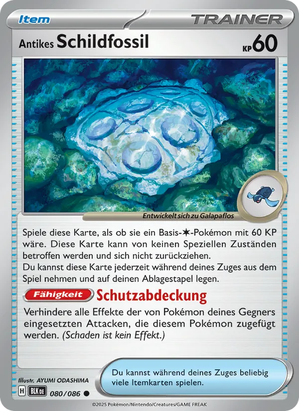 Antikes Schildfossil (Black Bolt #080/86)