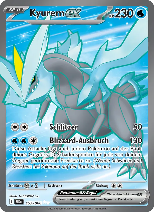 Kyurem-ex (Schwarze Blitze #157/86)
