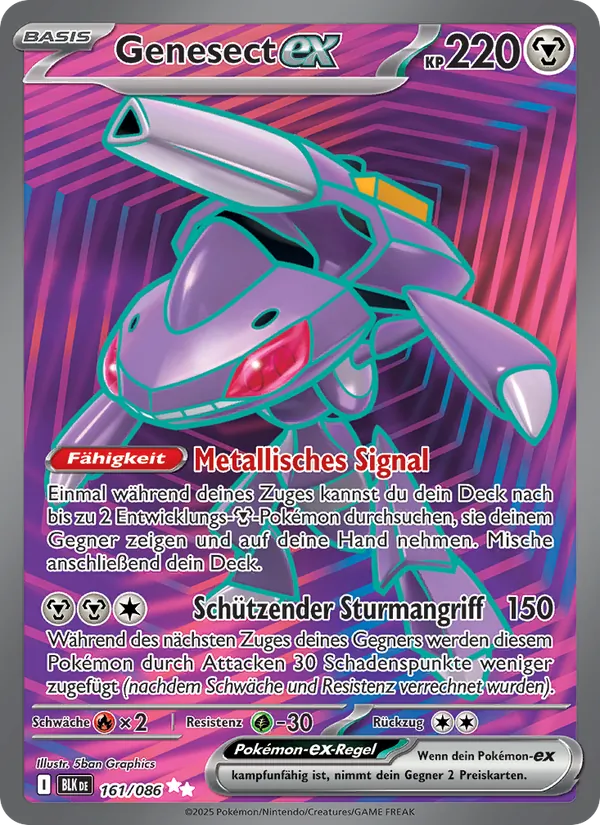 Genesect-ex (Schwarze Blitze #161/86)