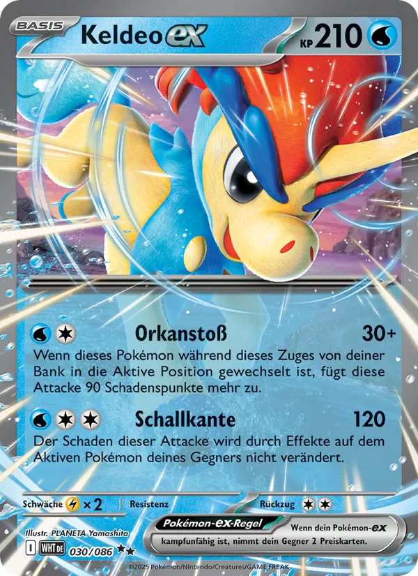 Keldeo-ex (Weiße Flammen #030/86)