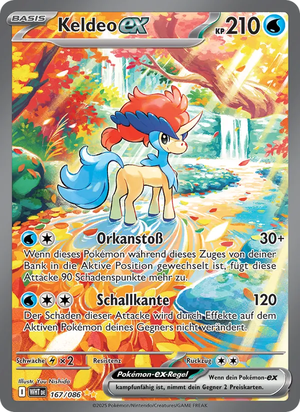 Keldeo-ex (Weiße Flammen #167/86)