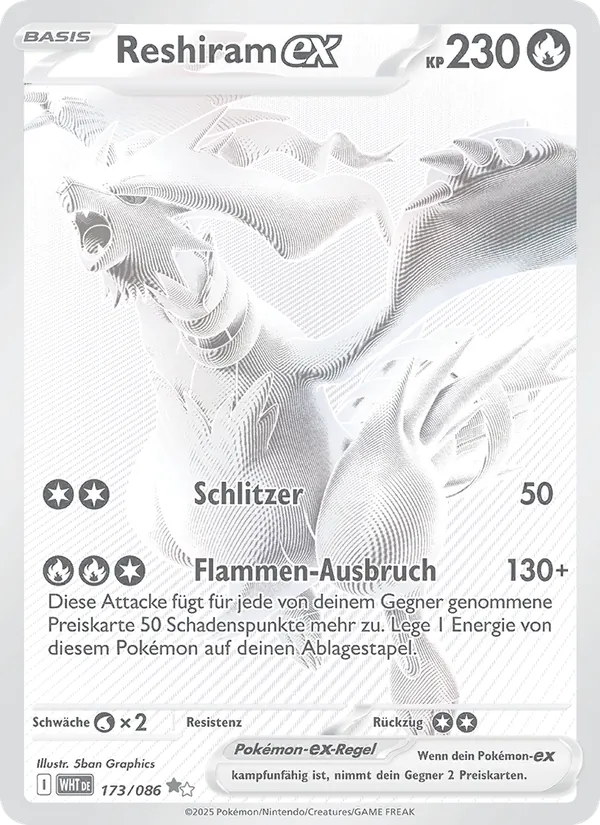 Reshiram-ex (Weiße Flammen #173/86)