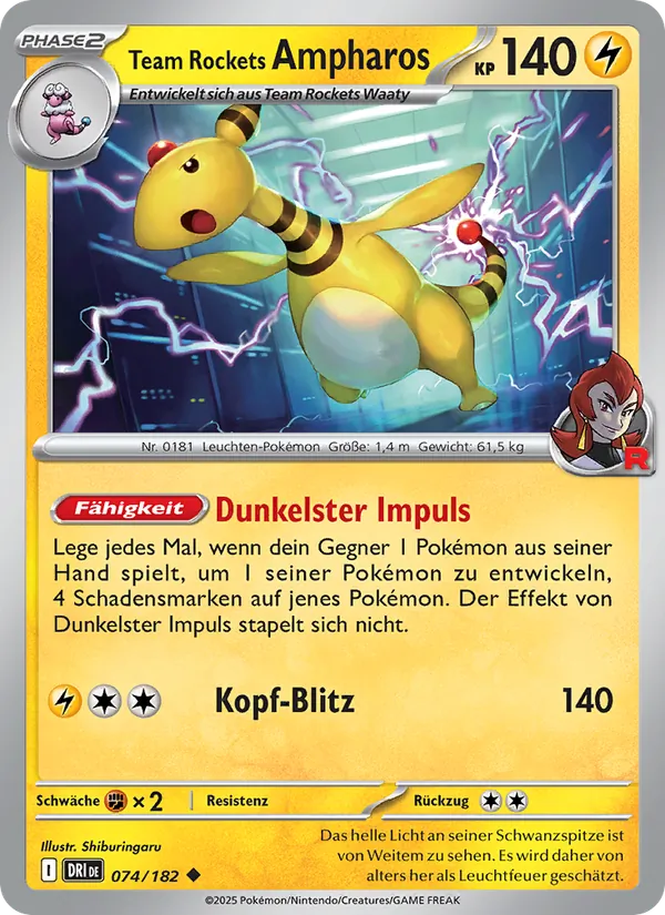 Team Rockets Ampharos (Ewige Rivalen #074/182)
