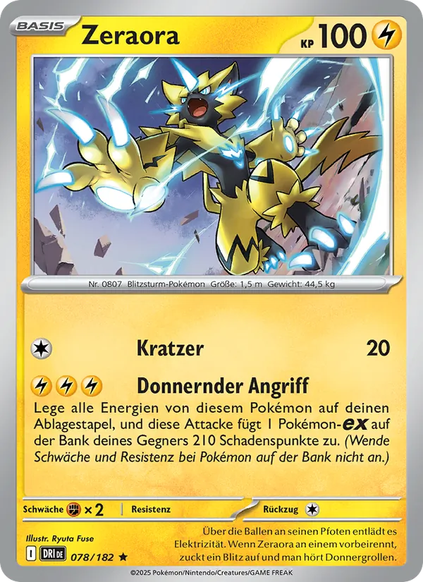 Zeraora (Destined Rivals #078/182)