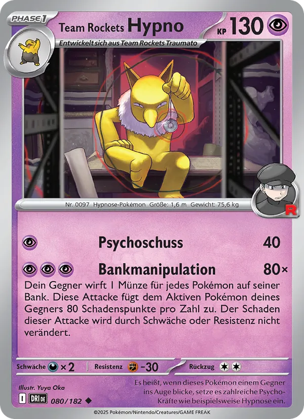 Team Rockets Hypno (Destined Rivals #080/182)