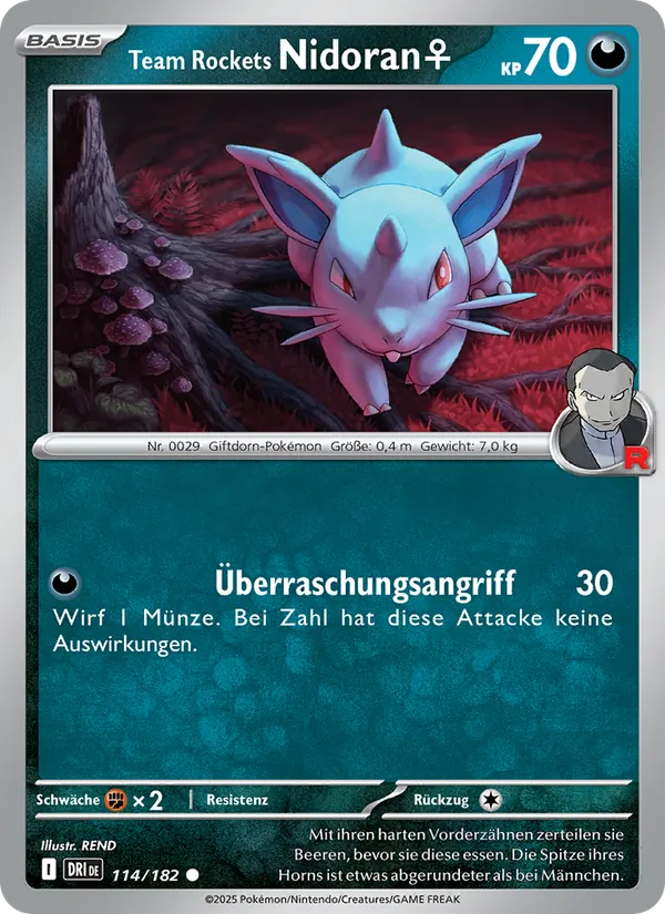 Team Rockets Nidoran♀ (Ewige Rivalen #114/182)