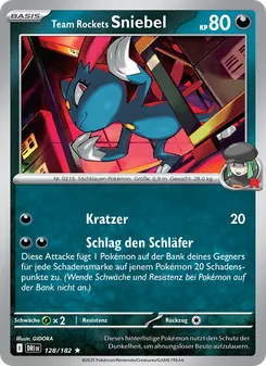 Team Rockets Sniebel (Ewige Rivalen #128/182)