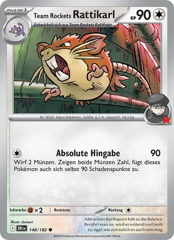 Team Rockets Rattikarl (Ewige Rivalen #148/182)