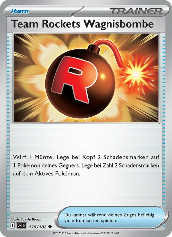 Team Rockets Wagnisbombe (Destined Rivals #179/182)