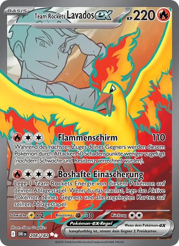 Team Rockets Lavados-ex (Destined Rivals #208/182)