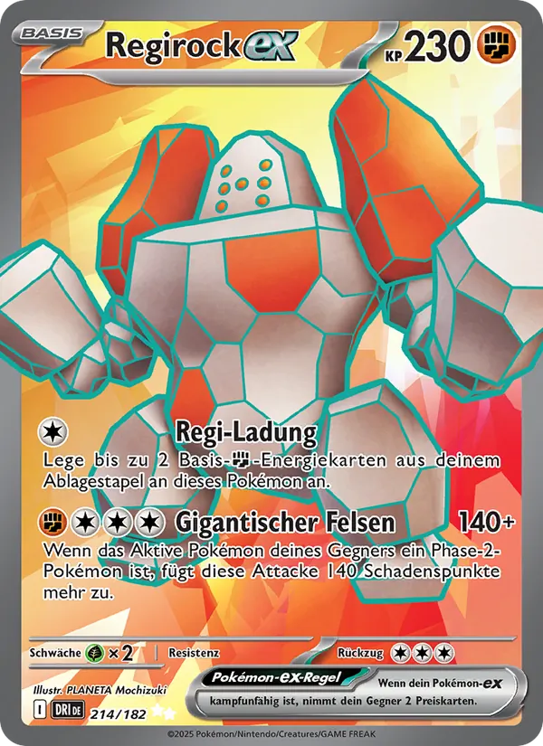 Regirock-ex (Destined Rivals #214/182)