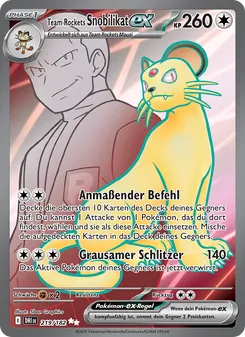 Team Rockets Snobilikat-ex (Ewige Rivalen #219/182)