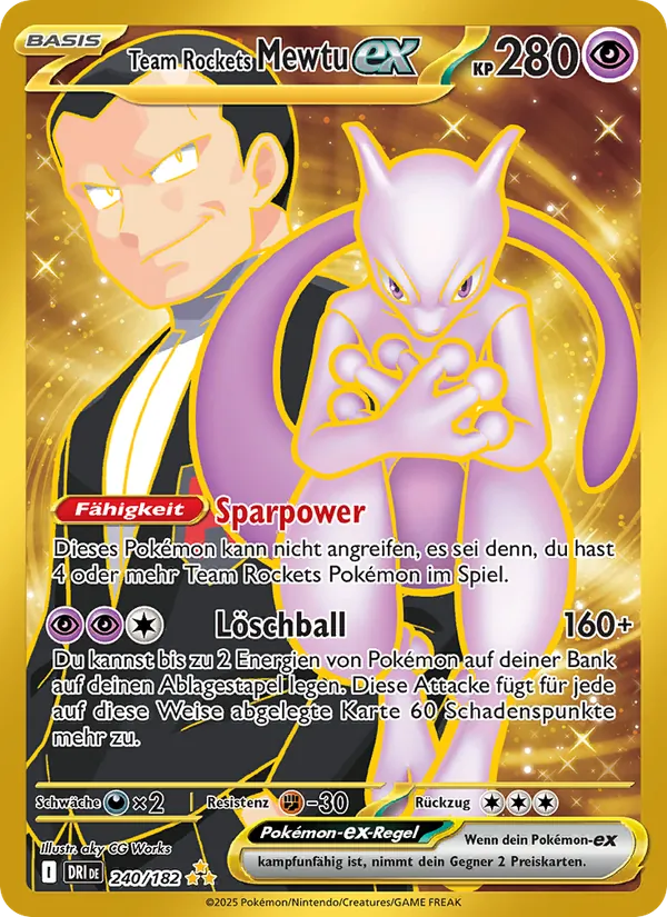 Team Rockets Mewtu-ex (Ewige Rivalen #240/182)