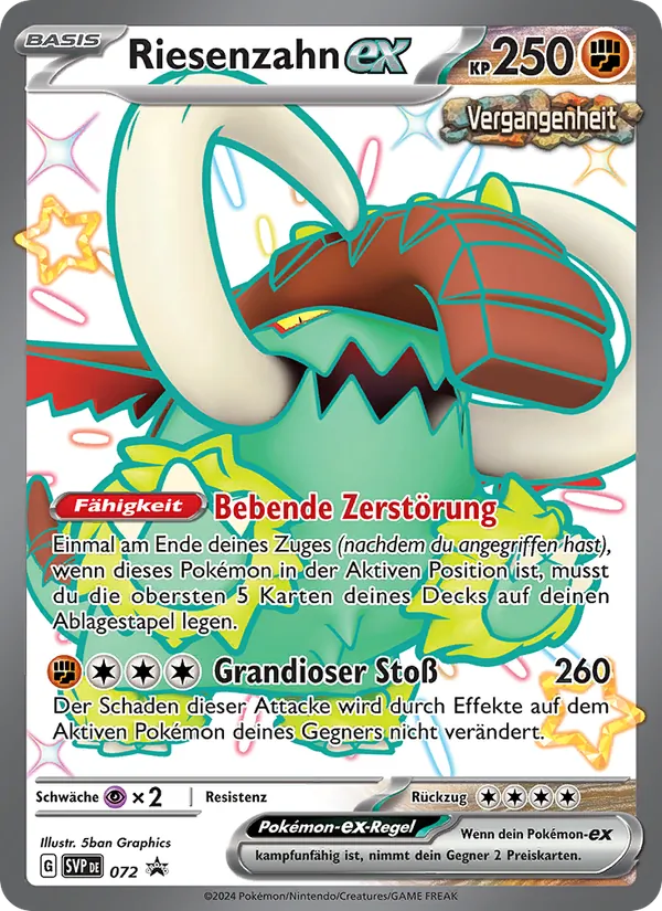 Riesenzahn-ex (SVP Black Star Promos #072/225)
