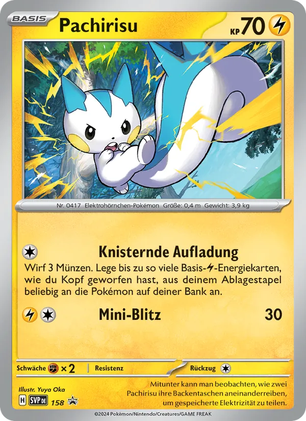 Pachirisu (SVP Black Star Promos #158/225)