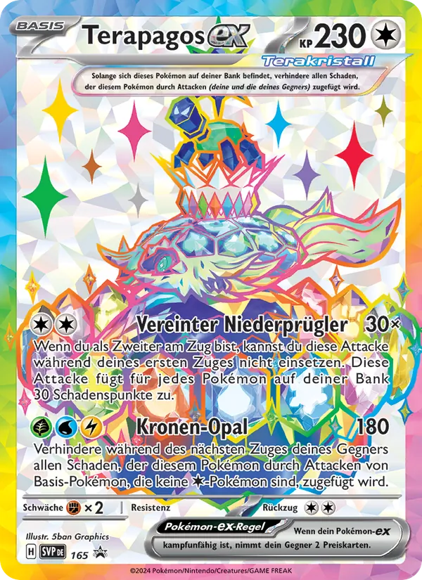 Terapagos-ex (SVP Black Star Promos #165/225)