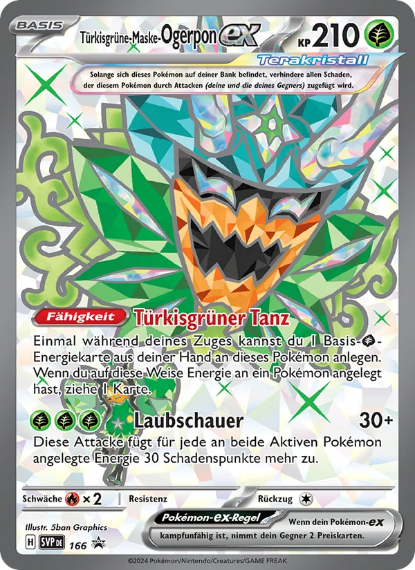 Türkisgrüne-Maske-Ogerpon-ex (SVP Black Star Promos #166/225)