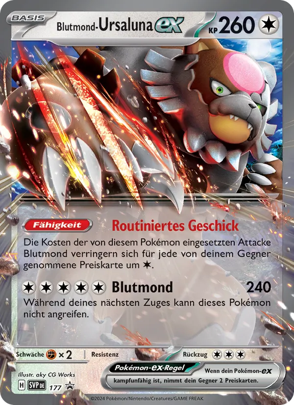 Blutmond-Ursaluna-ex (SVP Black Star Promos #177/225)
