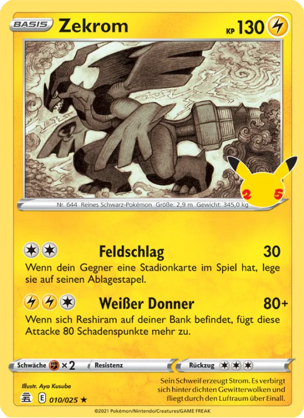 Zekrom (Celebrations #10/25)