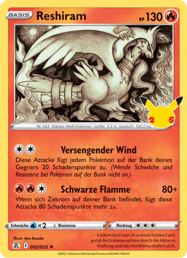 Reshiram (Celebrations #2/25)