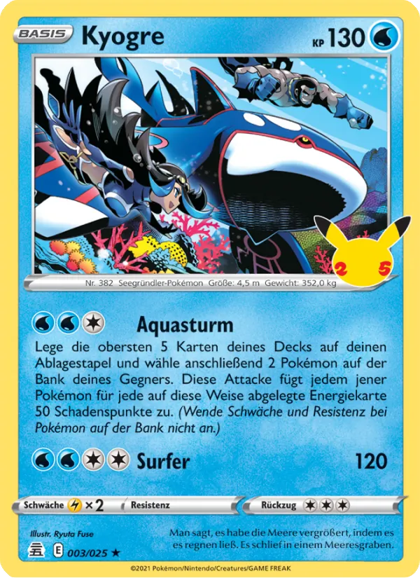 Kyogre (Celebrations #3/25)