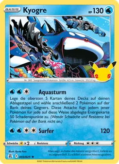 Kyogre (Celebrations #3/25)
