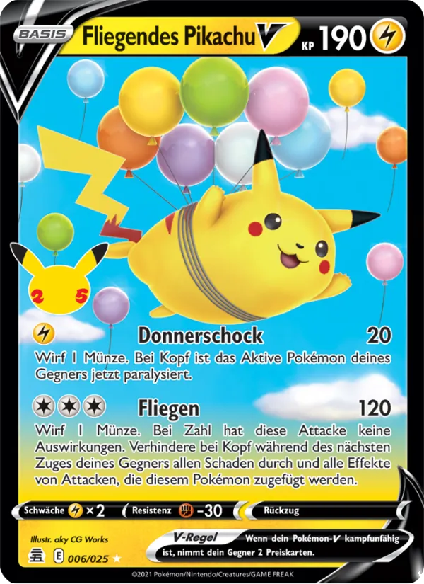 Fliegendes Pikachu V (Celebrations #6/25)