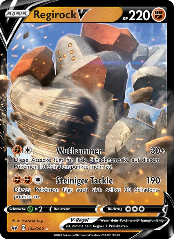 Regirock V (Schwert & Schild #104/202)