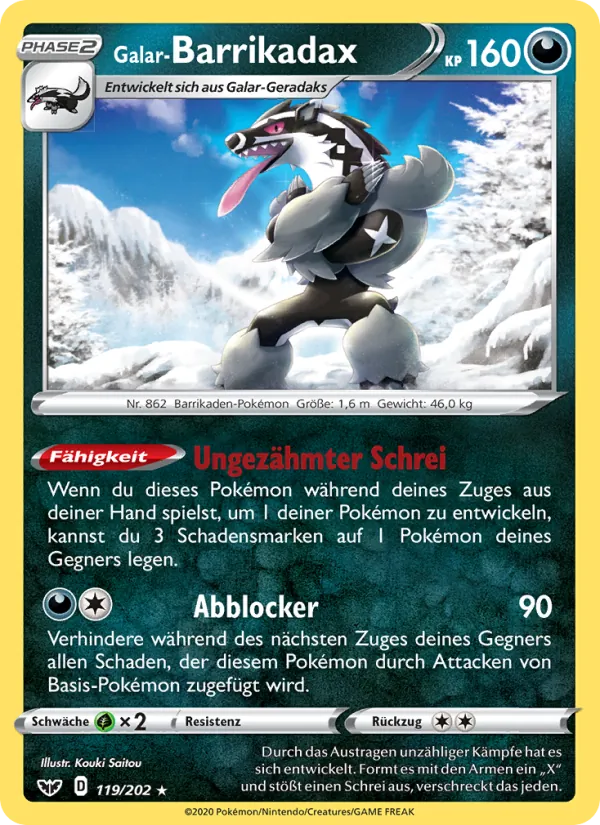 Galar-Barrikadax (Schwert & Schild #119/202)