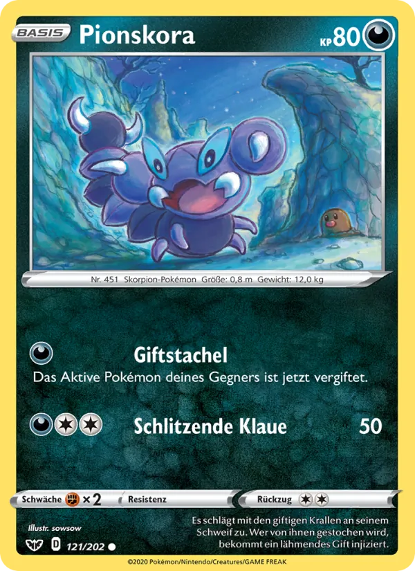 Pionskora (Sword & Shield #121/202)