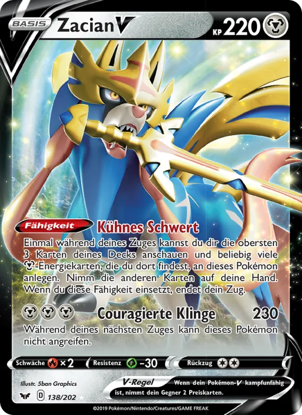Zacian V (Sword & Shield #138/202)