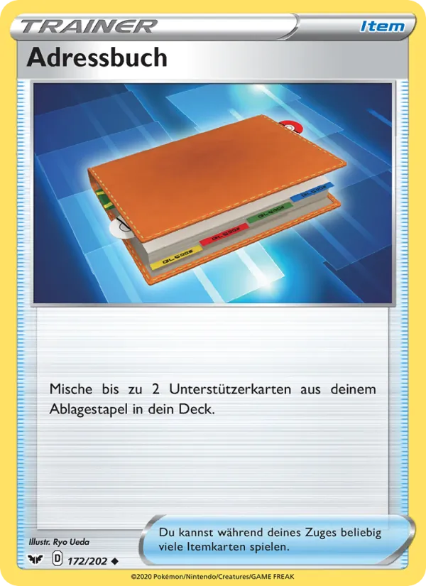 Adressbuch (Sword & Shield #172/202)
