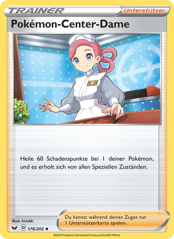 Pokémon-Center-Dame (Schwert & Schild #176/202)