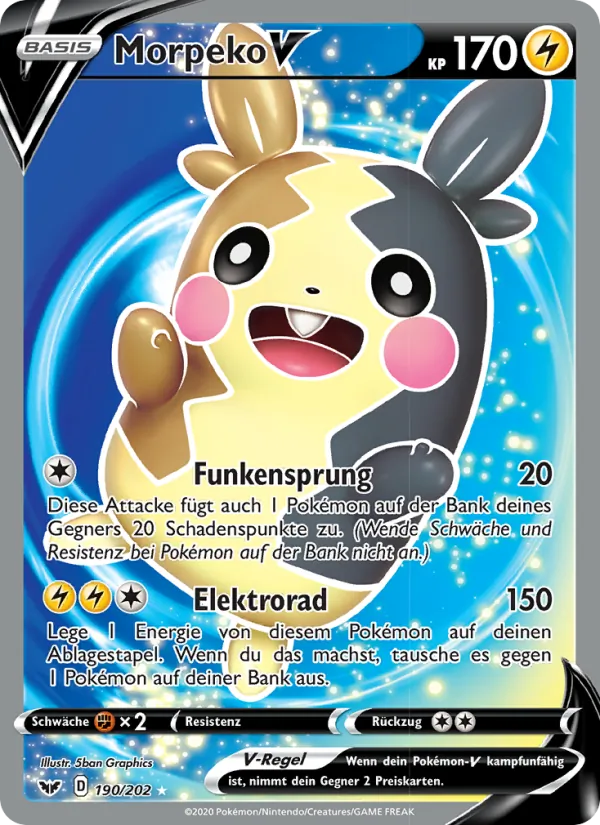 Morpeko V (Sword & Shield #190/202)