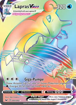 Lapras VMAX (Schwert & Schild #203/202)