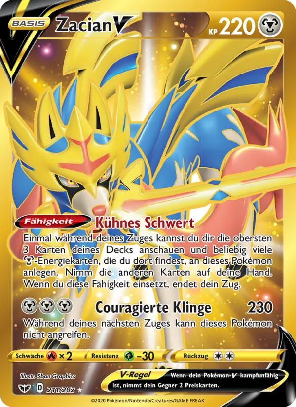 Zacian V (Sword & Shield #211/202)