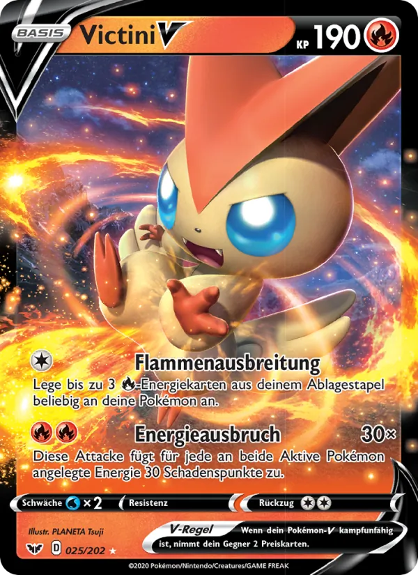 Victini V (Schwert & Schild #25/202)