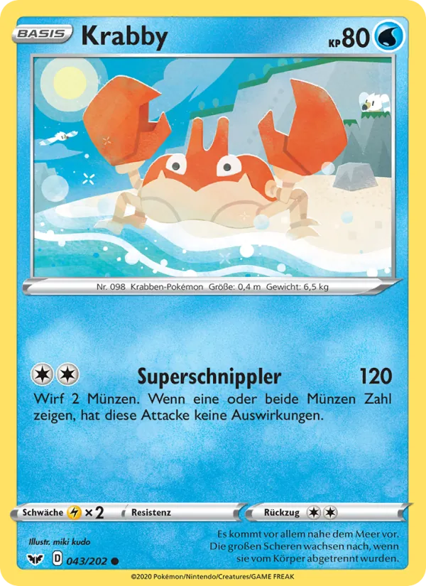 Krabby (Sword & Shield #43/202)