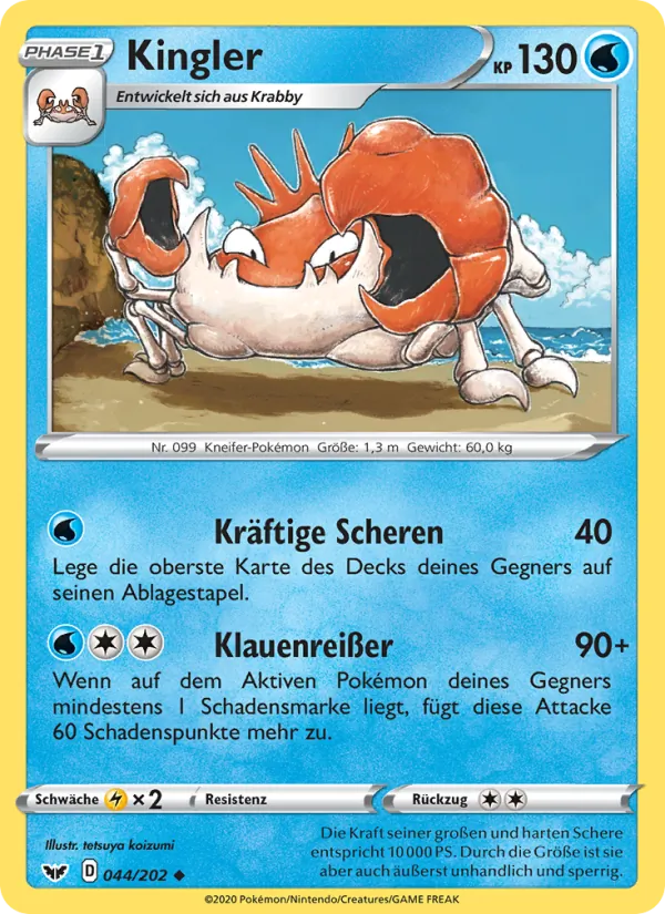 Kingler (Schwert & Schild #44/202)