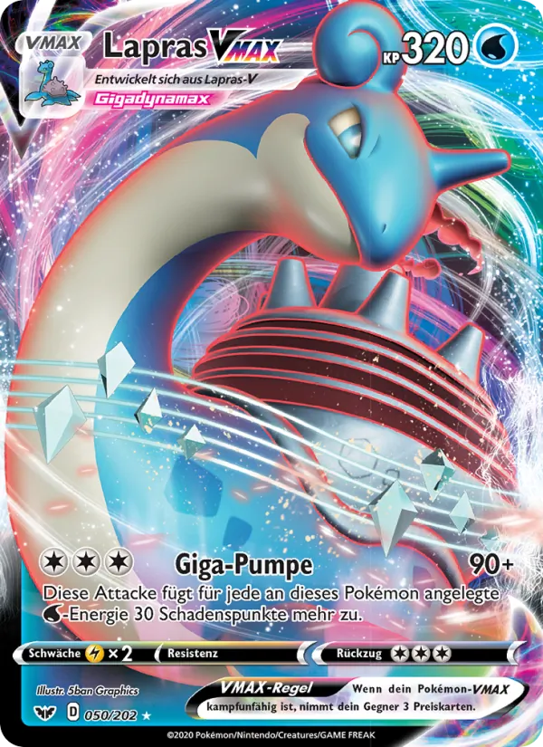 Lapras VMAX (Schwert & Schild #50/202)