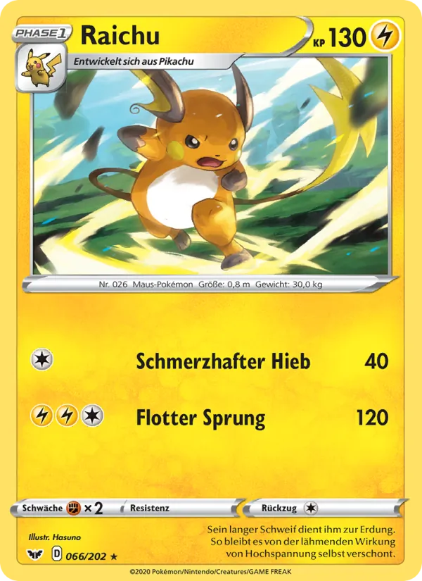 Raichu (Schwert & Schild #66/202)