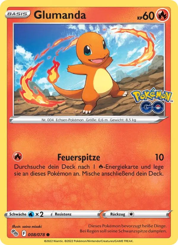 Glumanda (Pokémon GO #008/78)