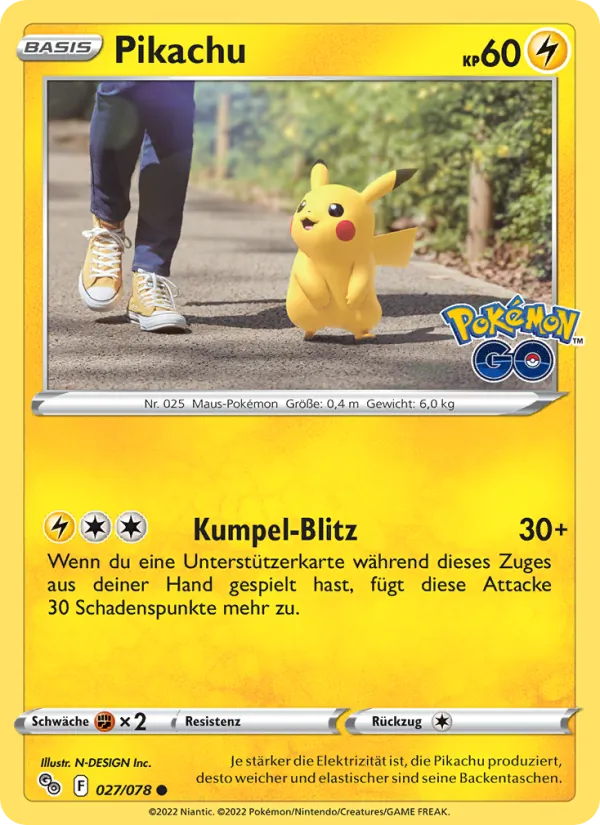 Pikachu (Pokémon GO #027/78)